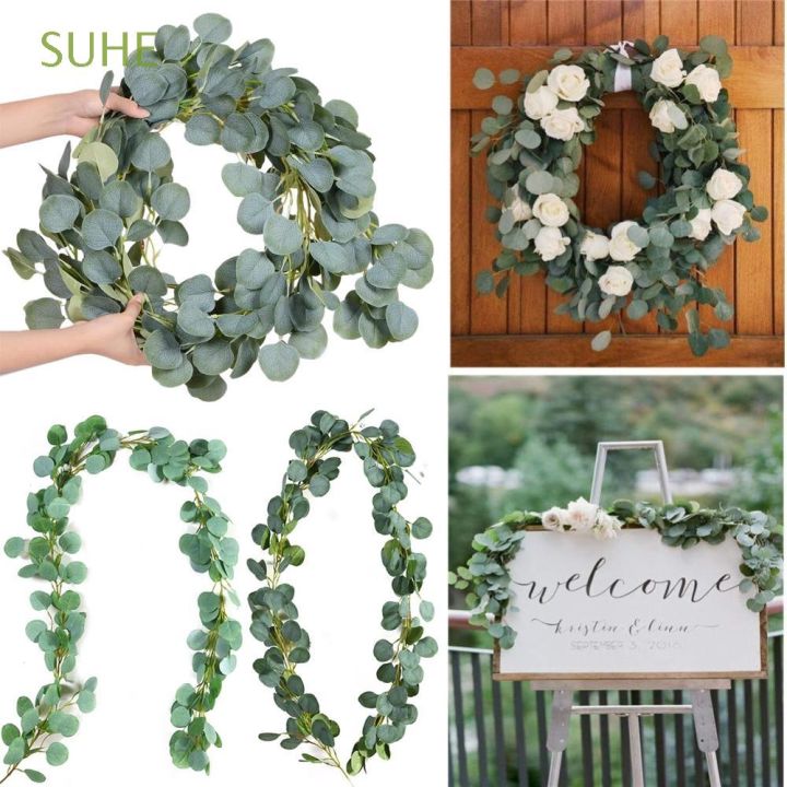 2M Eucalyptus Garland Artificial Faux Garland Wall Decor Silver