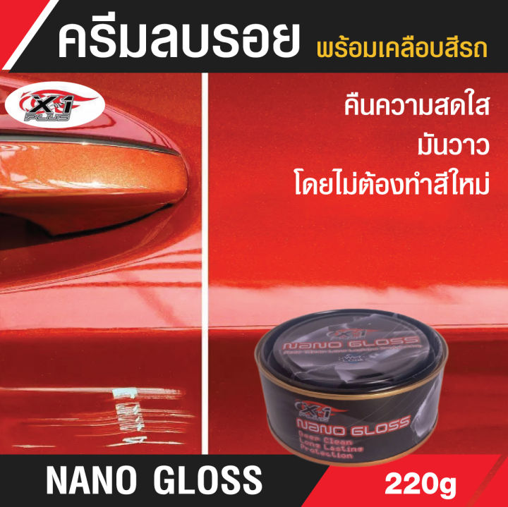 nano-gloss-ครีมขัดเงาพร้อมเคลือบสีรถ