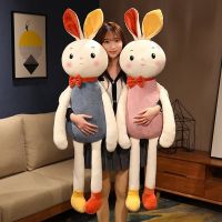 【CW】130cm Lovely Giant Animal Soft Cartoon Long Legs Paddy Bunny Plush Toy Rabbit Doll Stuffed Pillow Girlfriends Gift