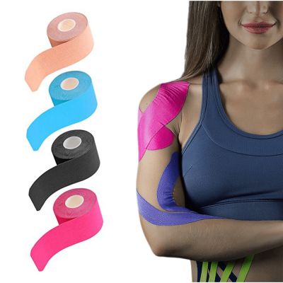 【LZ】s0j8l4 Kinesiology Tape Muscle Bandage Sports Cotton Elastic Adhesive Strain Injury Tape Knee Muscle Pain Relief Stickers