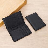 【CW】◕  Ultra Leather Card Holder Wallet for Men Thin Folding Bank Credit Small Mens ID Cardholder