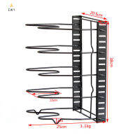 EWYTราวแขวนหม้อOrganizer 5/8ชั้นอุปกรณ์เสริมกระทะฝาปิดOragnizerเคาน์เตอร์ห้องครัวตู้วางหม้อที่แขวนฝาปิด