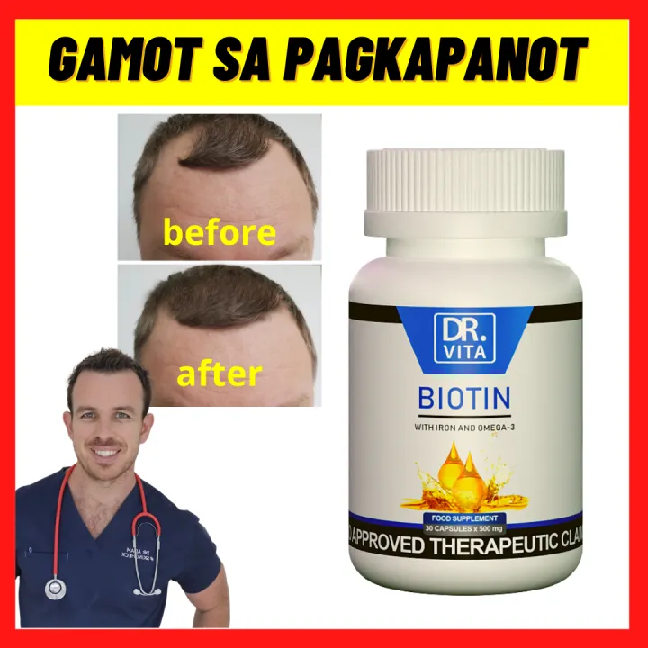 Anti Hair Loss For Thinning Hair DR.VITA BIOTIN with Iron and Omega 3