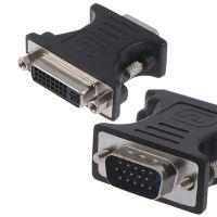 ALLOYSEED 24 + 5Pin DVI Female to 15Pin VGA Male Cable Extender Adapter Converter Cable Connector For HDTV CRT Monitor Projector Adapters