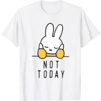 Cartoon Miffy rabbit graphic printed Mens 100 % Cotton O-neck Short-sleeved T-shirt