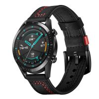 ◊✉● 22mm Huawei watch GT 2-2e strap for Gear S3 Frontier band Amazfit pace/gtr 47mm Leather bracelet Samsung Galaxy Watch 3 45/46mm