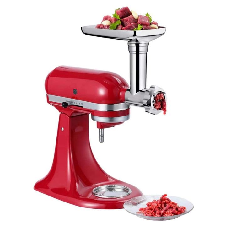 durable-meat-grinder-accessories-for-kitchenaid-bench-mixers-with-sausage-filling-tube-food-processor-accessories