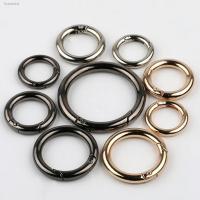 △♛♟ 5Pcs O-Ring Buckles Clips Zinc Alloy Plated Gate Spring Carabiner Purses Handbags Round Push Trigger Snap Hooks Carabiner Tools