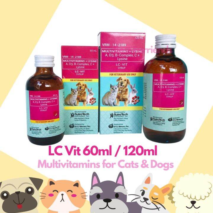 LC VIT Pet Multivitamin Syrup For Dogs and Cats Pampagana Kumain