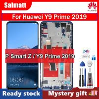 Salmatt 6.59 ต้นฉบับสำหรับ Huawei Y9นายก2019จอแสดงผล LCD แบบสัมผัสหน้าจอสำหรับดิจิไทเซอร์จอแอลซีดี Huawei P Smart Z STK-LX1อะไหล่ประกอบ