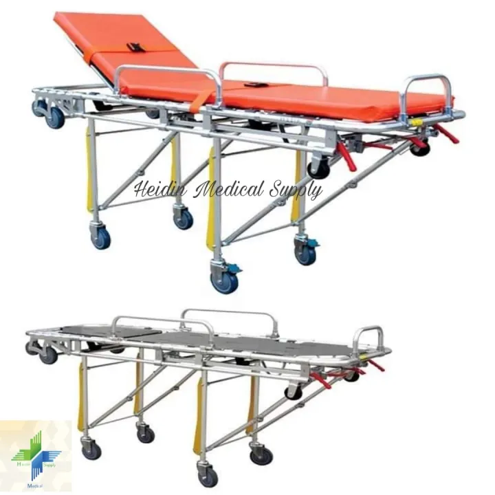 Ambulance Stretcher Collapsible Emergency Stretcher Automatic Loading ...