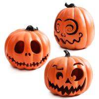 【LZ】❀▪ﺴ  Lâmpada de abóbora portátil para o Dia das Bruxas Luminous Small Night Light Jack-O-Lantern lanterna ornamentos Home Decorações