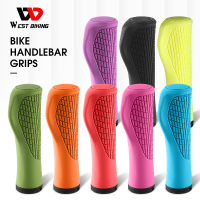 WEST BIKING จักรยานยาง Handlebar Grip 1คู่ MTB Mountain Road Bike Handle Cover Anti-Slip Ergonomic สบาย Grips