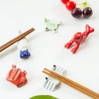 1Pc Ceramic Cute Chopstick Holder Chopsticks Rest Rack Stand Holder For Dining Room Kitchen