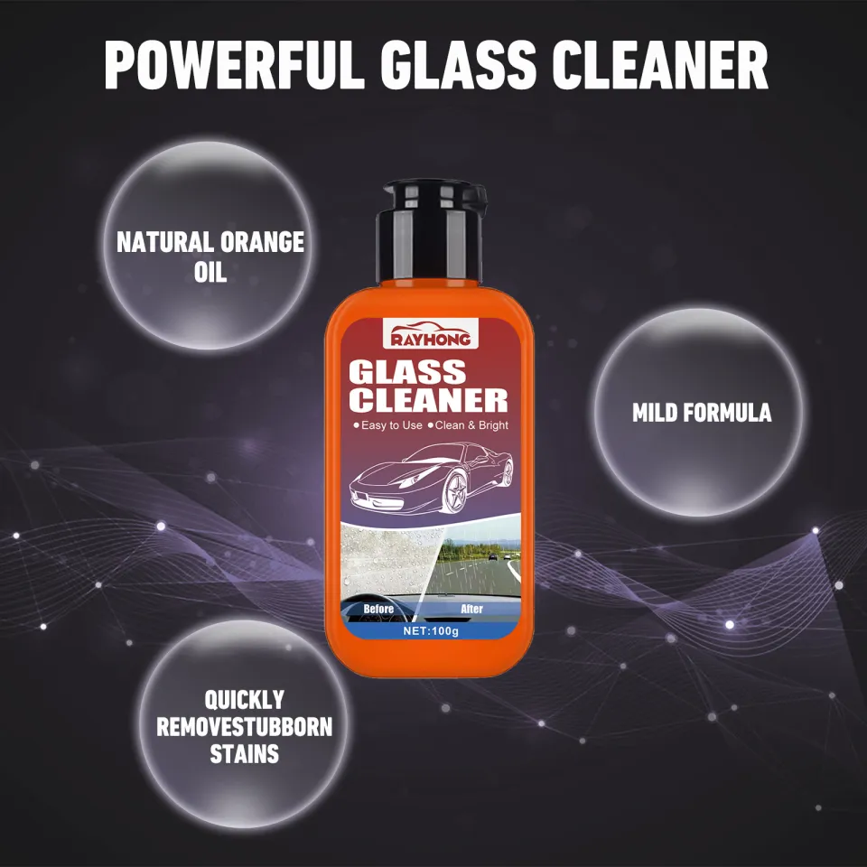 Rayhong Car Glass Cleaner, Front Windshield Anti-fog, Degreasing,  Paint-free Cleaning Agent