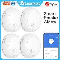 ✒Tuya ZigBee Detector De Fumaça Alarme Proteção Contra Incêndios ระบบ85DB ของบ้าน