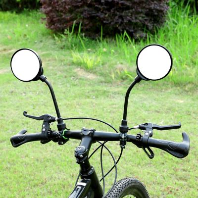 Safe Rearview Mirrors with Ajustable 10cm Hose Wide Angle Bike Rear View Mirror Handlebar Rearview Mirror for Left Or Right Side