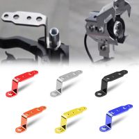 2PCS Motorcycle LED Headlight Bracket Rearview Mirror Lamp Spotlight Extension Holder Clamp Motorbike Scooter Accessories