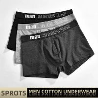 Men Sexy Underpants Sports Boxers Underwear Black Gray XL XXL 3XL Soft Breathable Fashion Shorts Letters Wide Band Pants