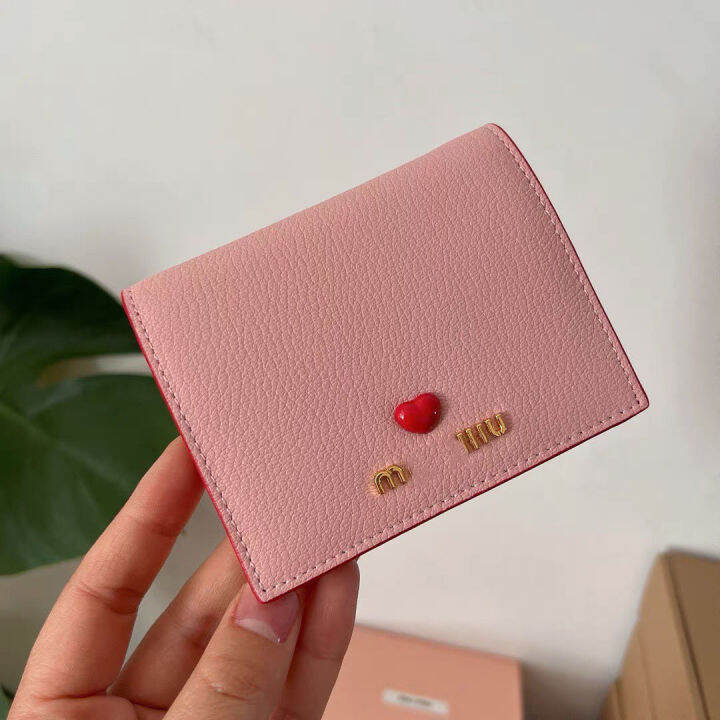 heart-ladies-peach-heart-envelope-wallet-short-female-card-bag-large-capacity-multi-card-cowhide-wallet-thin-fashion-women