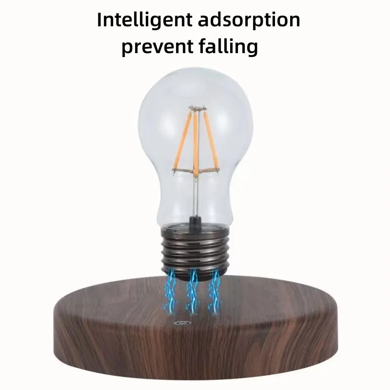 Magnetic tation Lamp Creativity Floating Glass LED Bulb Home Office Desk  Decoration Birthday Gift Table Novelty Night Light