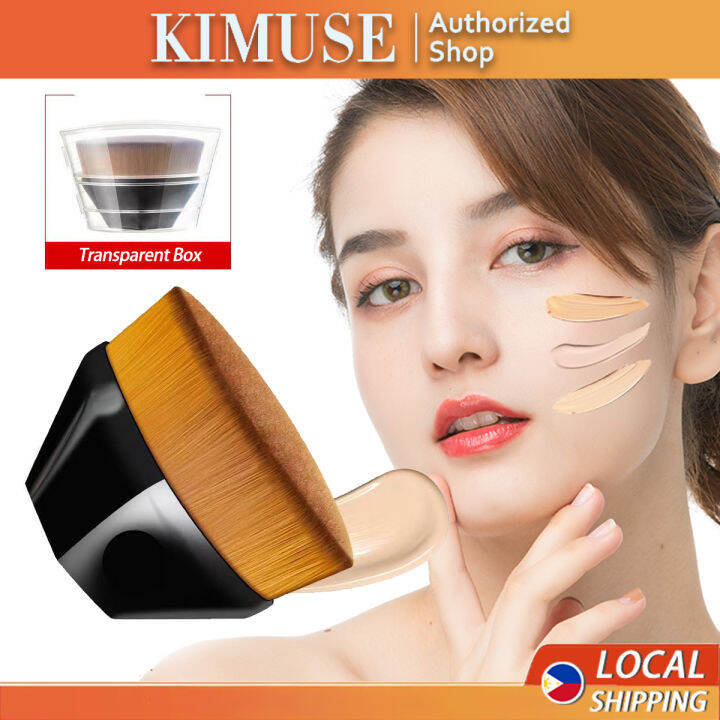 Kimuse Foundation Makeup Brush Flat Top Kabuki Hexagon Face Blush