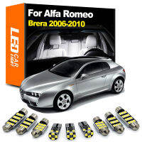 Zoomsee 9Pcs ภายใน LED Light Kit สำหรับ Alfa Romeo Brera 2006 2007 2008 2009 2010 Canbus รถในร่มโดมอ่าน Trunk หลอดไฟ