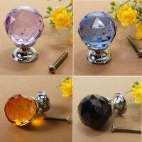 【CW】 9 Colors 30MM Door Knobs Transparent Cabinet Wardrobe Handle