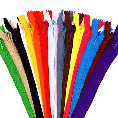 10pcs 20cm 8inch invisible zipper  nylon spool for sewing  clothing accessories Door Hardware Locks Fabric Material