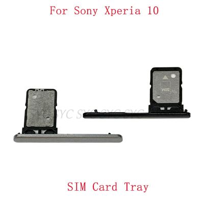 ถาดใส่ซิมการ์ด ที่ใส่ช่องใส่ซิมการ์ดสําหรับ Sony Xperia 10 Memory MicroSD Card Repair Parts