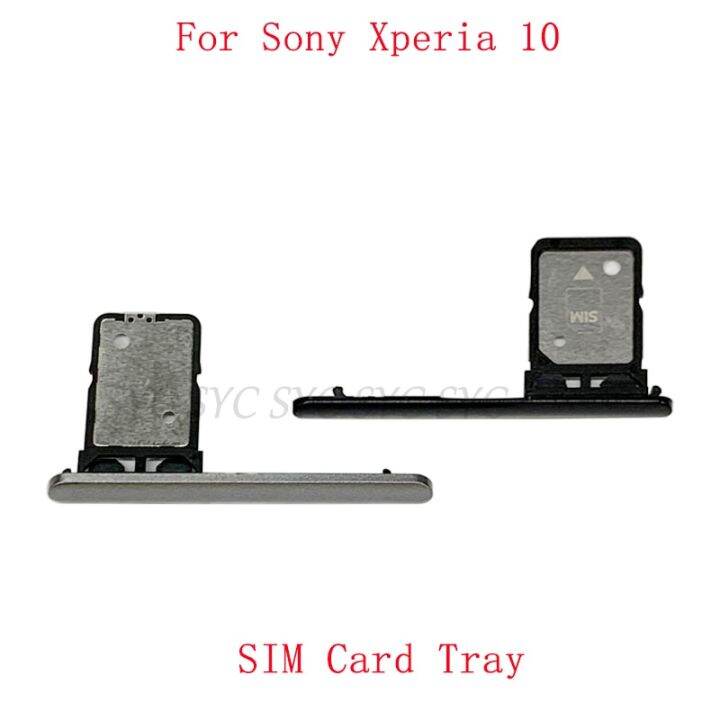 ถาดใส่ซิมการ์ด-ที่ใส่ช่องใส่ซิมการ์ดสําหรับ-sony-xperia-10-memory-microsd-card-repair-parts