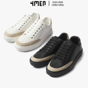 Giảy thể thao sneaker nam đẹp 4MEN G009 phối kem độn đế