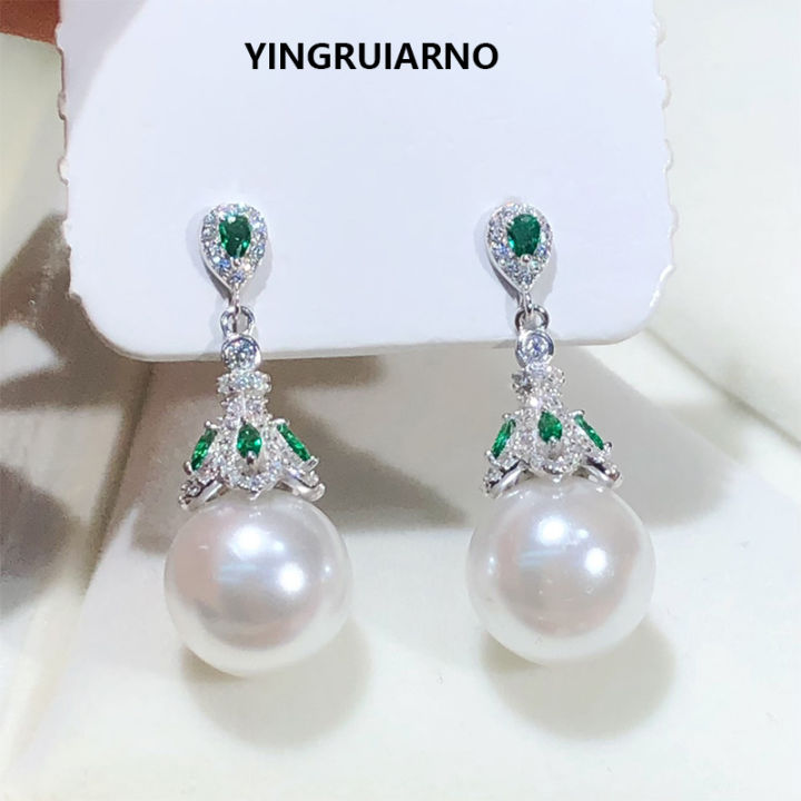 yingruiarno-natural-pearl-earrings-green-zircon-shining-natural-freshwater-pearl-earrings
