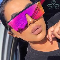 D amp;T 2020 New Fashion Rectangle Sunglasses Women Men Brand Designer Goggle Color Big Mirror Lens PC Frame Beach Sunglasses UV400