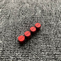 4 VOLK RACING RAYS TIRE VALVE STEM CAPS FORGED ALUMINUM RED UNIVERSAL JDM U