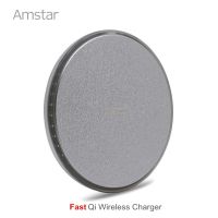 Amstar 10W ที่ชาร์จแบบไร้สายฉีสำหรับ S21 S20แผ่นชาร์จอย่างเร็วไร้สาย Note20สำหรับ12 11 Pro Max X ที่ชาร์จแบบไร้สาย