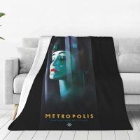 Ready Stock Metropolis UFA Movie Poster..Art Deco Future Woman Blanket Bedspread On The Bed Thick Soft Bed Blanket On The Bed