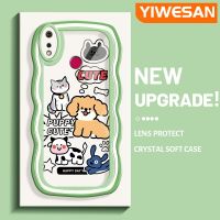 YIWESAN เคสสำหรับ Realme 3 Pro เคส3i Realme ลายการ์ตูนน่ารักๆสำหรับลูกสุนัขแฟชั่นขอบเคสโทรศัพท์แบบใสดีไซน์ใหม่เคสป้องกันซิลิโคนเคสโปร่งใสกันกระแทกเลนส์กล้องถ่ายรูปที่สร้างสรรค์