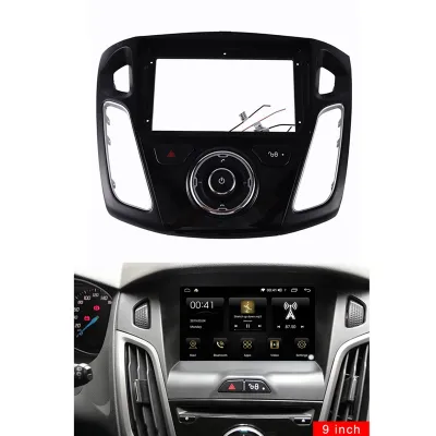 Car Radio Fascia for FORD FOCUS 2012-2017 9 Inch Stereo Dvd Player Dashboard Kit Face Plate