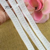 ☎▽● 304 Soft Quality 8 yards Elastic Bands Trim Underwear Bra Stretch Lace Fabric DIY Sewing Craft Garment Ribbon Small Tape