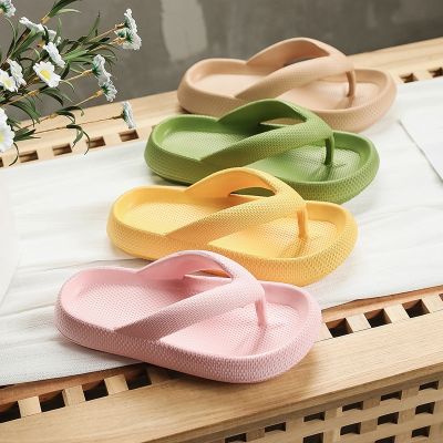 【CC】✓☜☃  Flip Flops Thong Beach Slippers Outdoor Sandals EVA Flat Platform Shoes Couple Thick