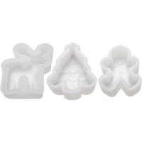 Gingerbread Man Soap Mold Christmas Decoration Silicone Molds for Candle Making DIY Christmas Decorations Silicone Mold for Aromatherapy Candle Soap Clay Craft usefulness