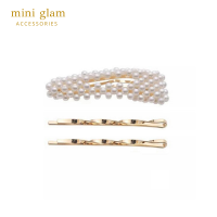 Miniglam Pixie Pearl Hair Clip A Plus เซ็ตกิ๊บติดผมมุกสีทอง