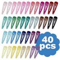 【cw】 40pcs Alligator HairFor TheHair Barrettes Clip Pins Colored Hair ClipsMetal Hairgrip 5cm Women 39;s Hairpin ！