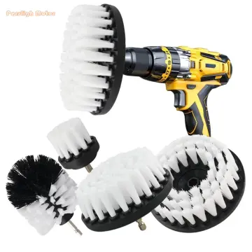4 Inch Soft Drill Brush For Home Car Carpet And Leather Cleaning