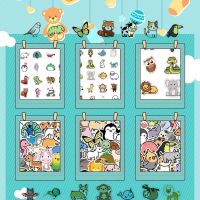 100PCS Mix Cute Cattoon Animal Stickers PVC Printing Waterproof Car Luggage Phone Guitar Laptop Sticker Decal Kid Toys Gifts