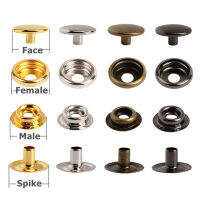 10 ชิ้น/ล็อตเหล็ก Snap Fastener กดสตั๊ด Rivet เย็บหนังปุ่มหัตถกรรมสำหรับเสื้อผ้า DIY อุปกรณ์ตกแต่ง - Wefdger