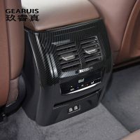 ช่องแอร์รถยนต์ด้านหลัง G02 G01สำหรับรถ BMW X3ปลอกคอกันสุนัขเลียแผง Hiasan Interior สติกเกอร์คาร์บอนไฟเบอร์อัตโนมัติ