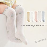 【hot sale】 ▬✓ C10 Kids Girl Knee High Mesh Socks Long Baby Ati-Mosquito Socks Floral Princess Thin Summer