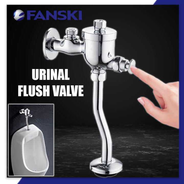FANSKI Brass Urinal Flush Valve Toilet Bowl Flush Button Toilet Flush